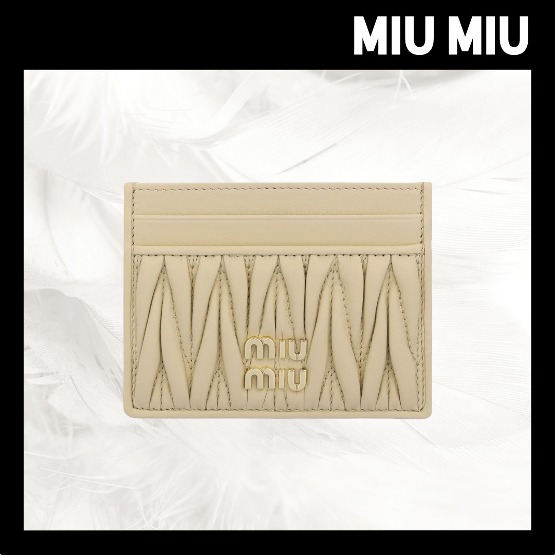 【MIU MIU】Matelasse Card Holder/追跡可能/全国送料無料