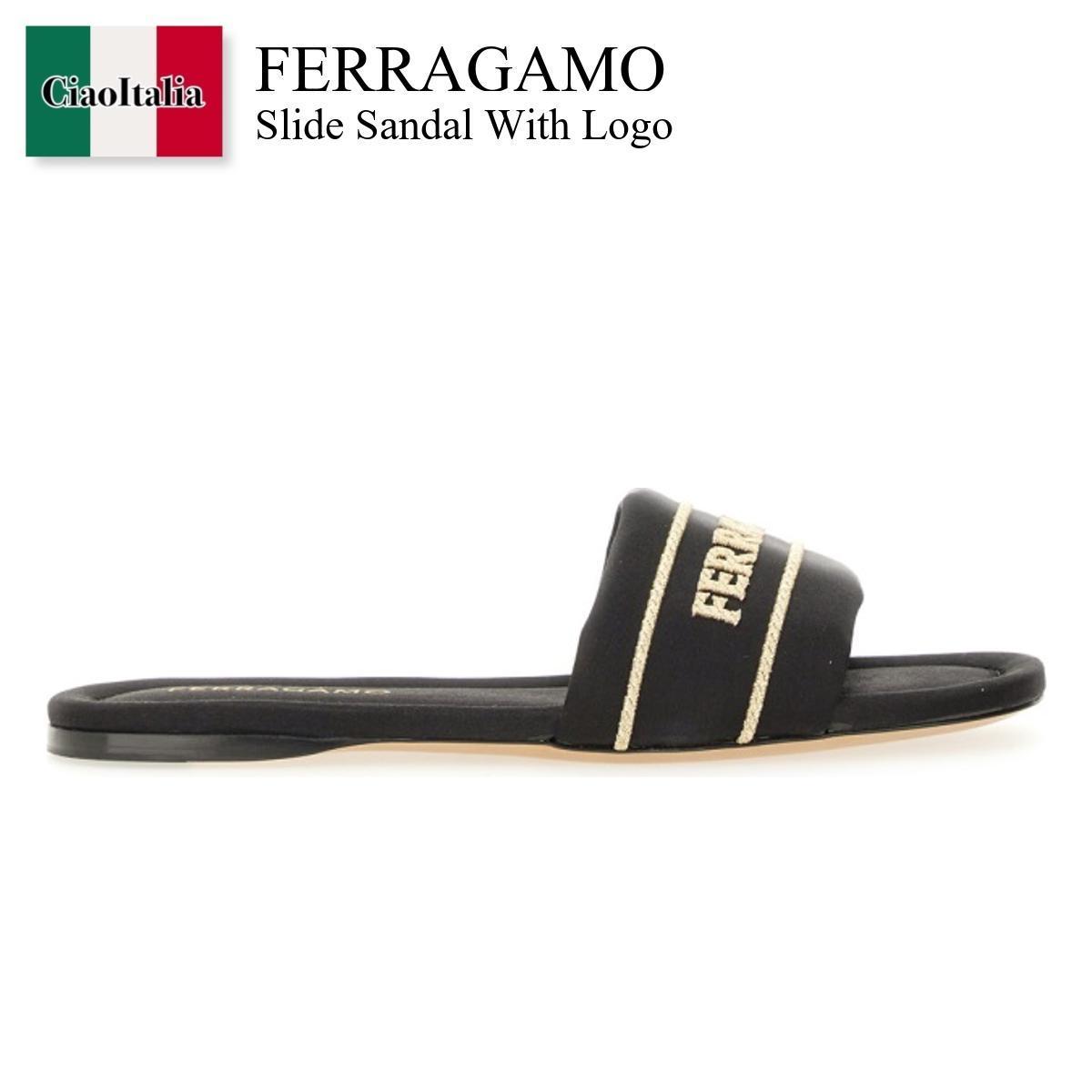 サンダル・ミュール Ferragamo Slide Sandal With Logo