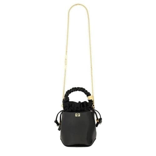 《GANNI》 CRINKLE OLEATEX MINI GANNI BOU BUCKET BAG