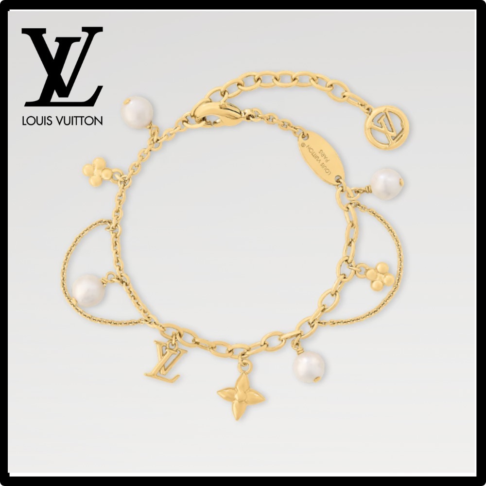 【オシャレ】Louis Vuitton★ブレスレット ブルーミング パール