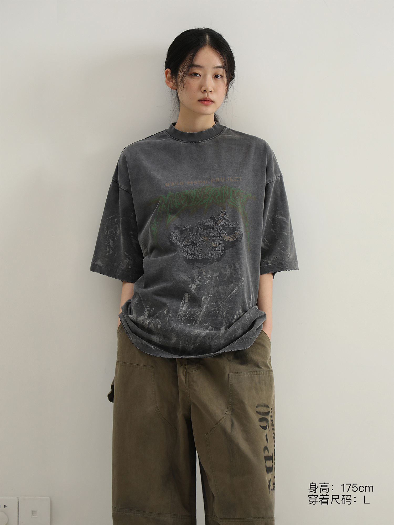 MASONPRINCE 蛇年限定 コットン 半袖 Tシャツ