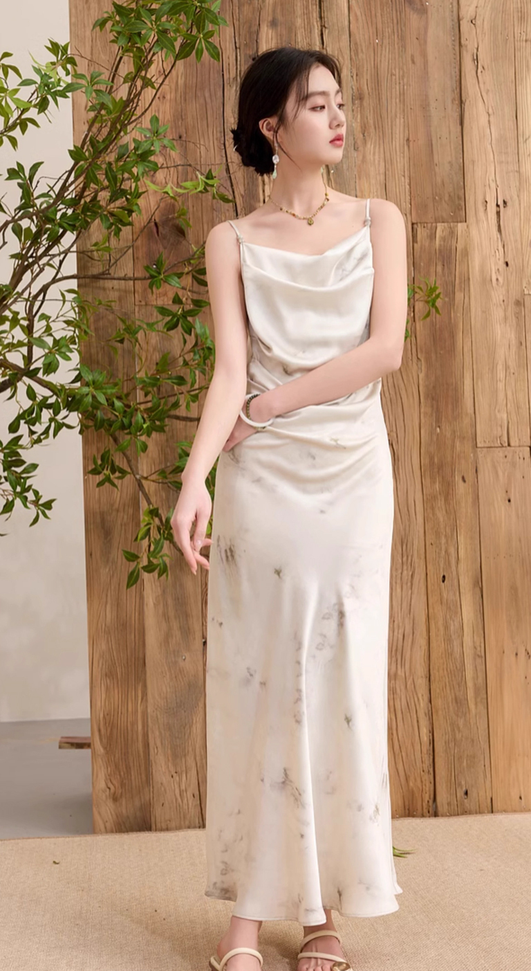 3COLOUR★Sleeveless suspender dress ワンピース 320