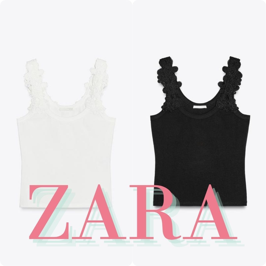 ZARA クロシェ編みタンクトップ 8779/169