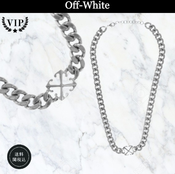 存在感抜群☆【Off-White】アロー チェーンネックレス