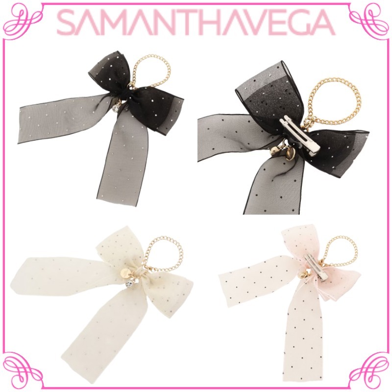 大人気!! SAMANTHAVEGA シフォンリボンバッグチャーム