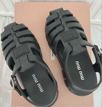 22.5cm MiuMiu(ミュウミュウ) サンダル・ミュール(レディース