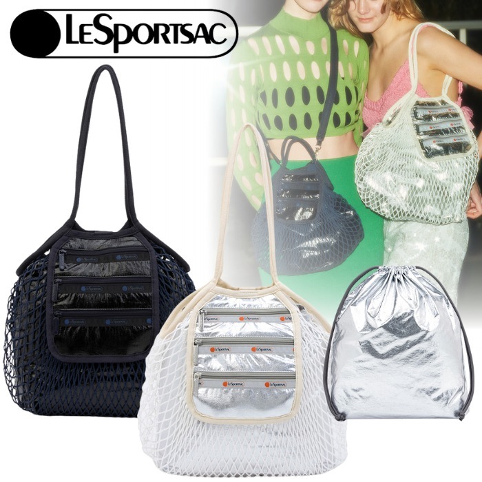 国内直営【LeSportsac】MED NET TOTE BAGフィッシュネット
