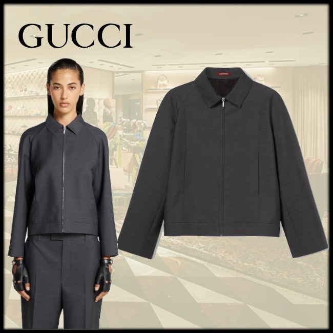 雑誌掲載【GUCCI】ウールボンバージャケット
