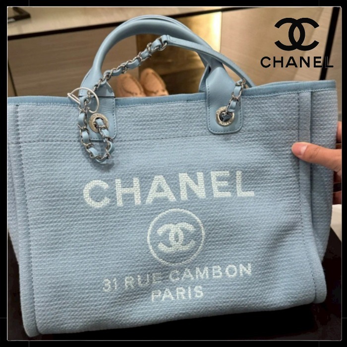 【使い勝手抜群で大人可愛い☆】CHANEL ショッピング バッグ