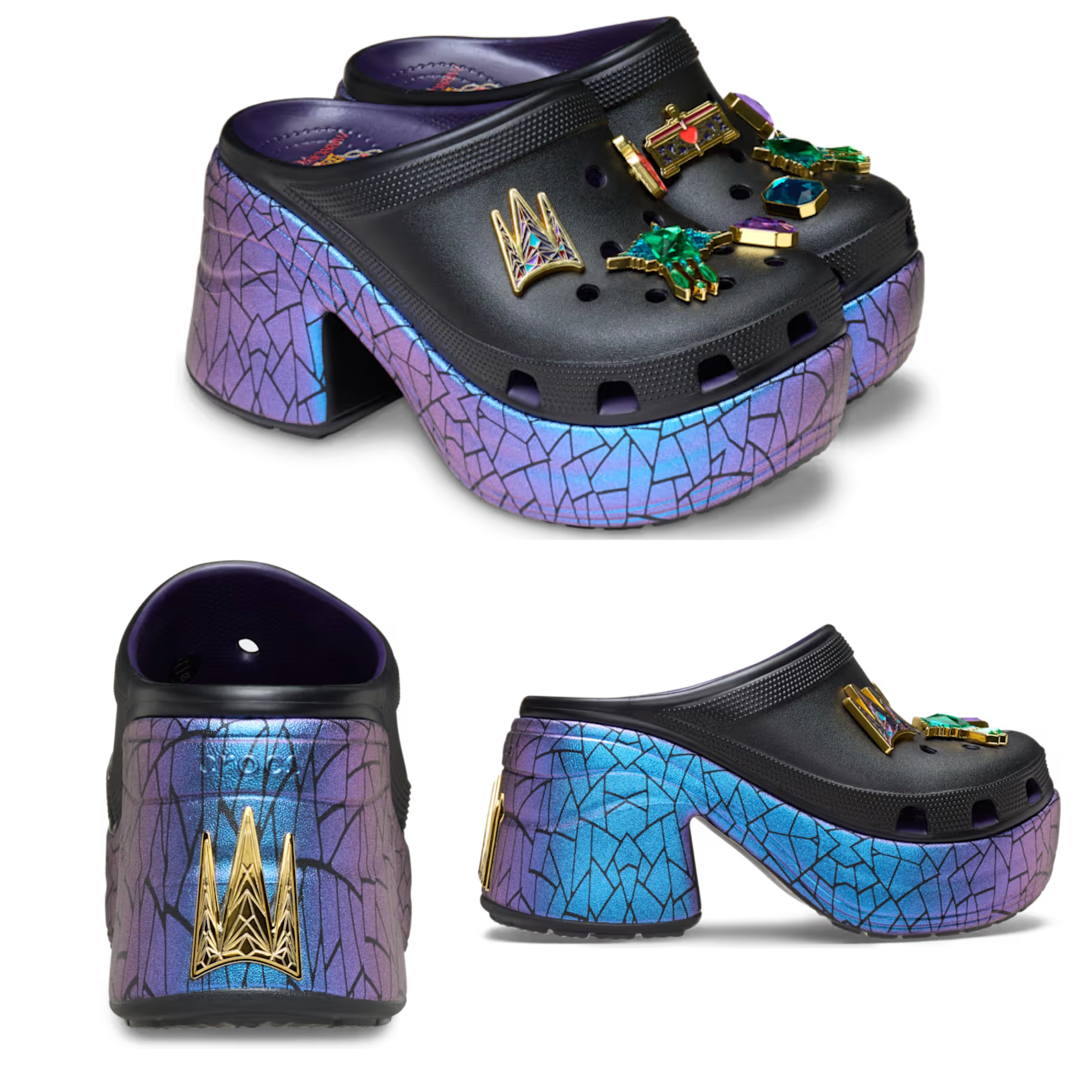 crocs x Disney Evil Queen Siren 白雪姫 ヒール クロックス