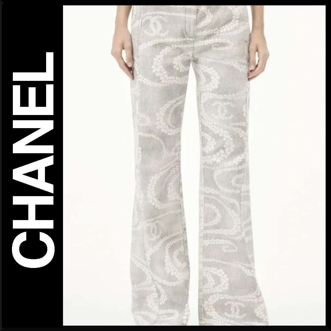 【25S★上品グレーが魅せる洗練感】CHANEL デニム