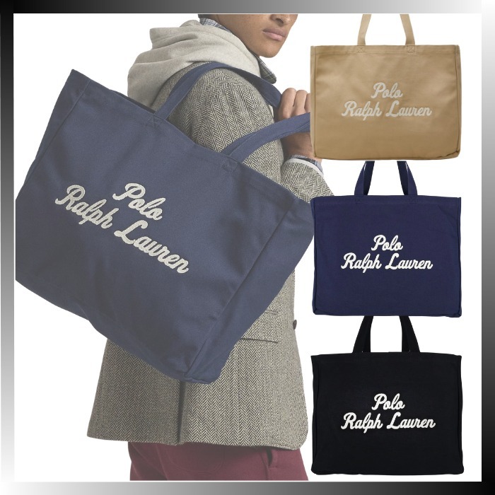 【Polo Ralph Lauren】関税送料込 ロゴ キャンバストート バッグ