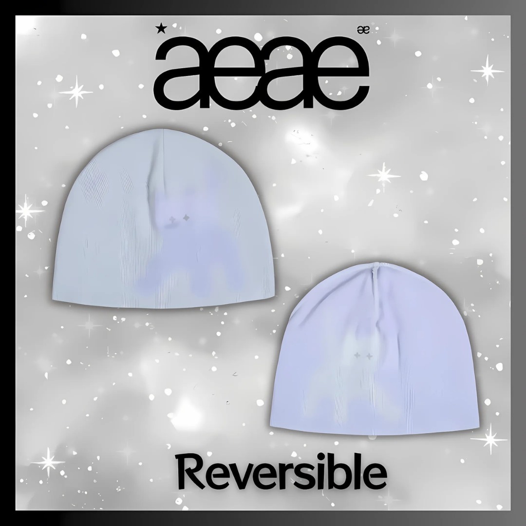 AEAE☆リバーシブル Flashed Cats Eye Beanie