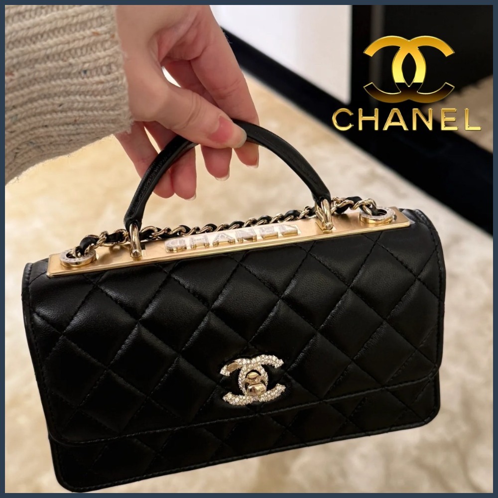 【華やかダイヤ風♡】CHANEL WOC ラムスキン 25SS