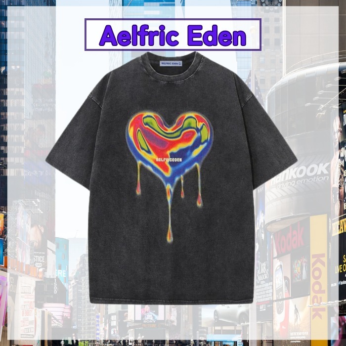 【Aelfric Eden】サーマル ハート プリント T シャツ ●送関込