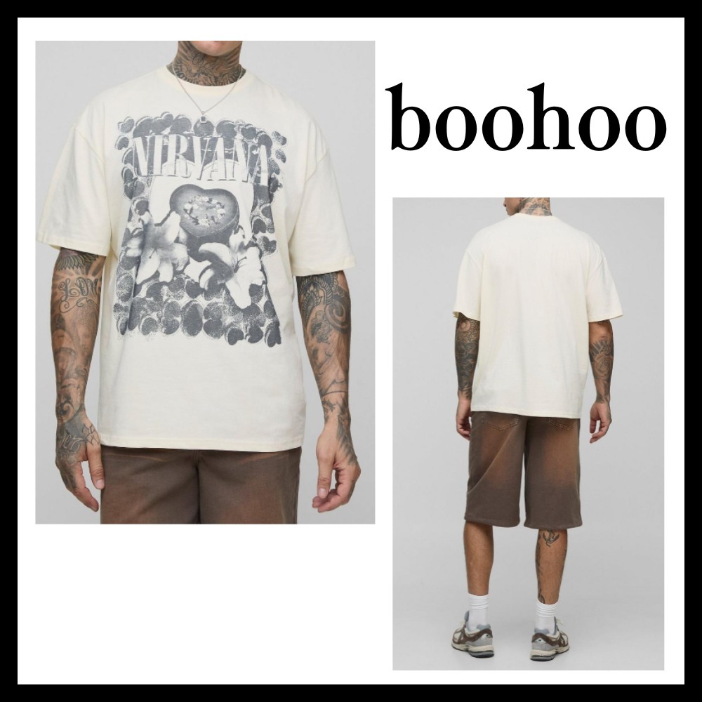 ◆ boohoo ◆ニルヴァーナ ライセンスプリント Tシャツ