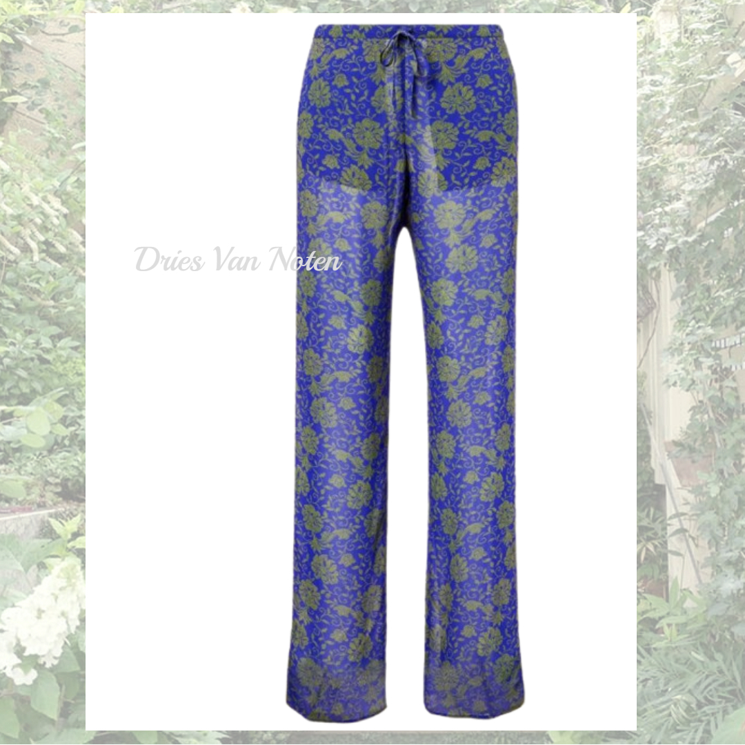 ☆DRIES VAN NOTEN☆ レーストリム花柄ジャガードパンツ♪
