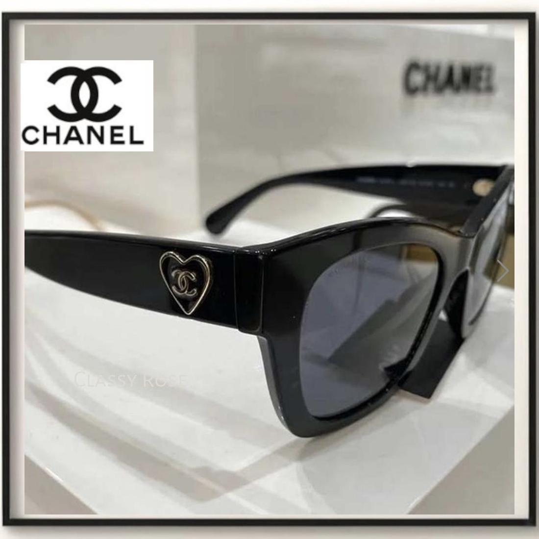 【横顔もお洒落に★CHANEL】ハート型サングラス 5477