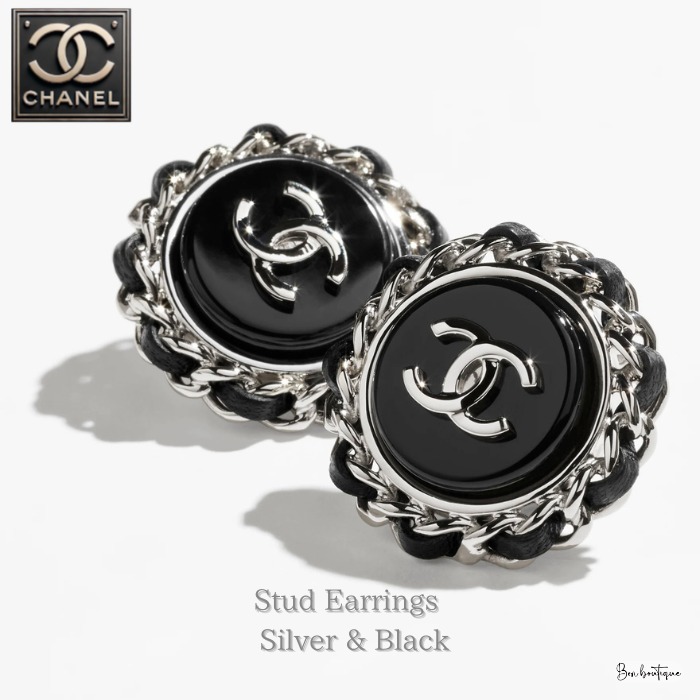 【ヴィンテージな気品が薫る】CHANEL CCロゴ ピアス シルバー