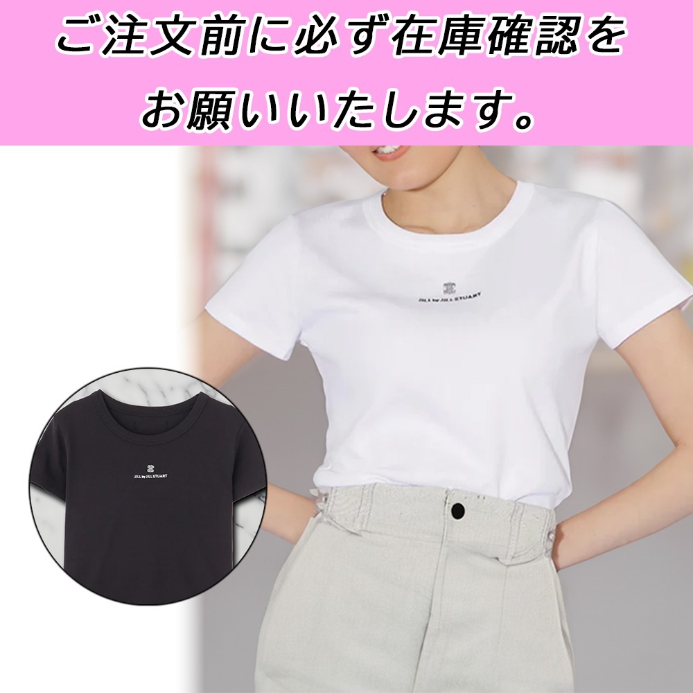 国内配送★JILL by JILL STUART★コンパクトワンポイントロゴT