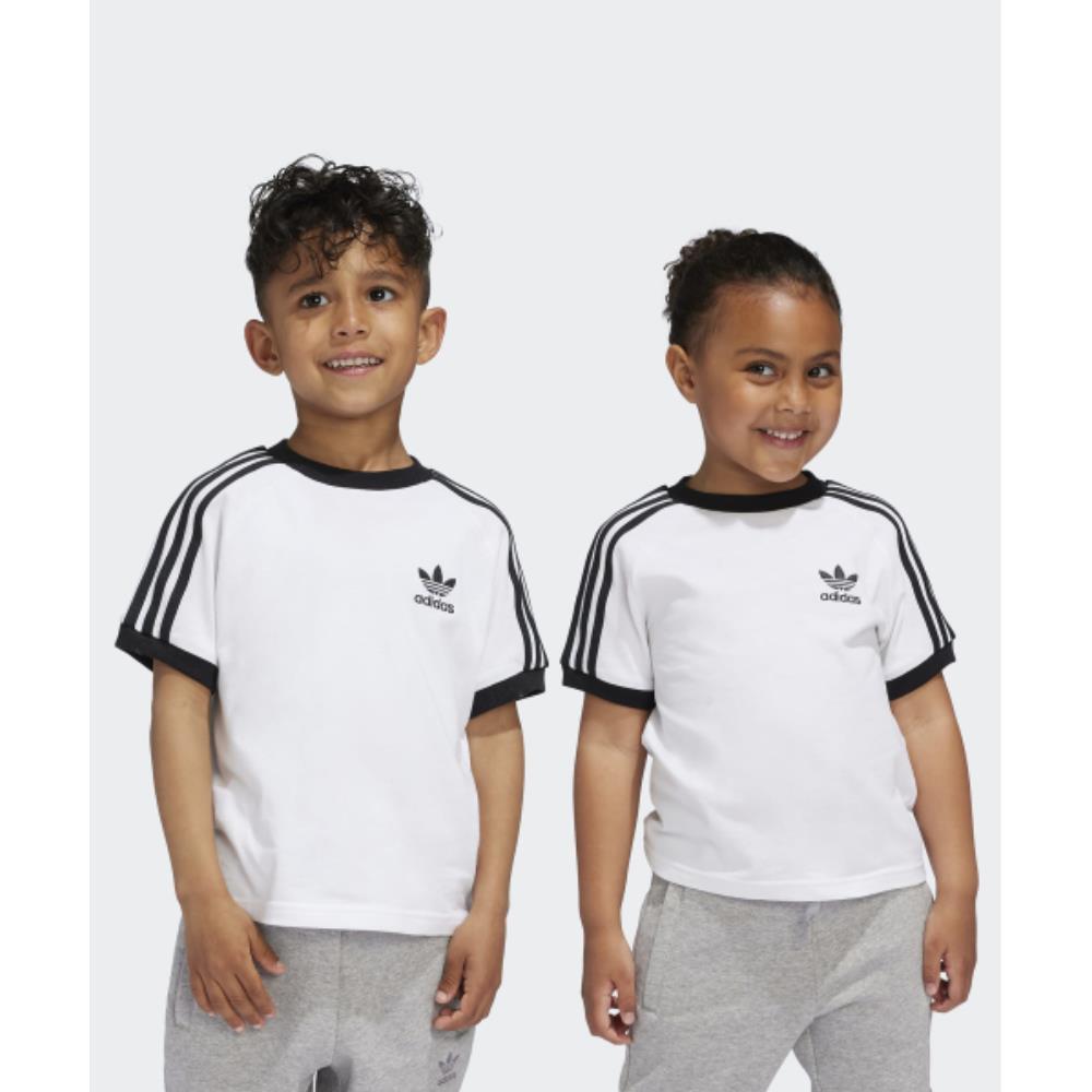 Tシャツ・カットソー adidas Adicolor Trefoil T-Shirt Kids White JE0517