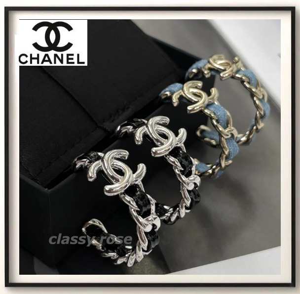 【チェーンモチーフが可愛い★CHANEL】 フープピアス 2025ss