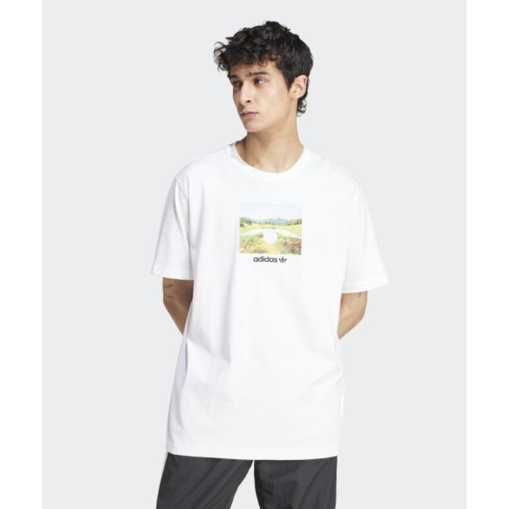 Tシャツ・カットソー adidas graphic tee white JF2858