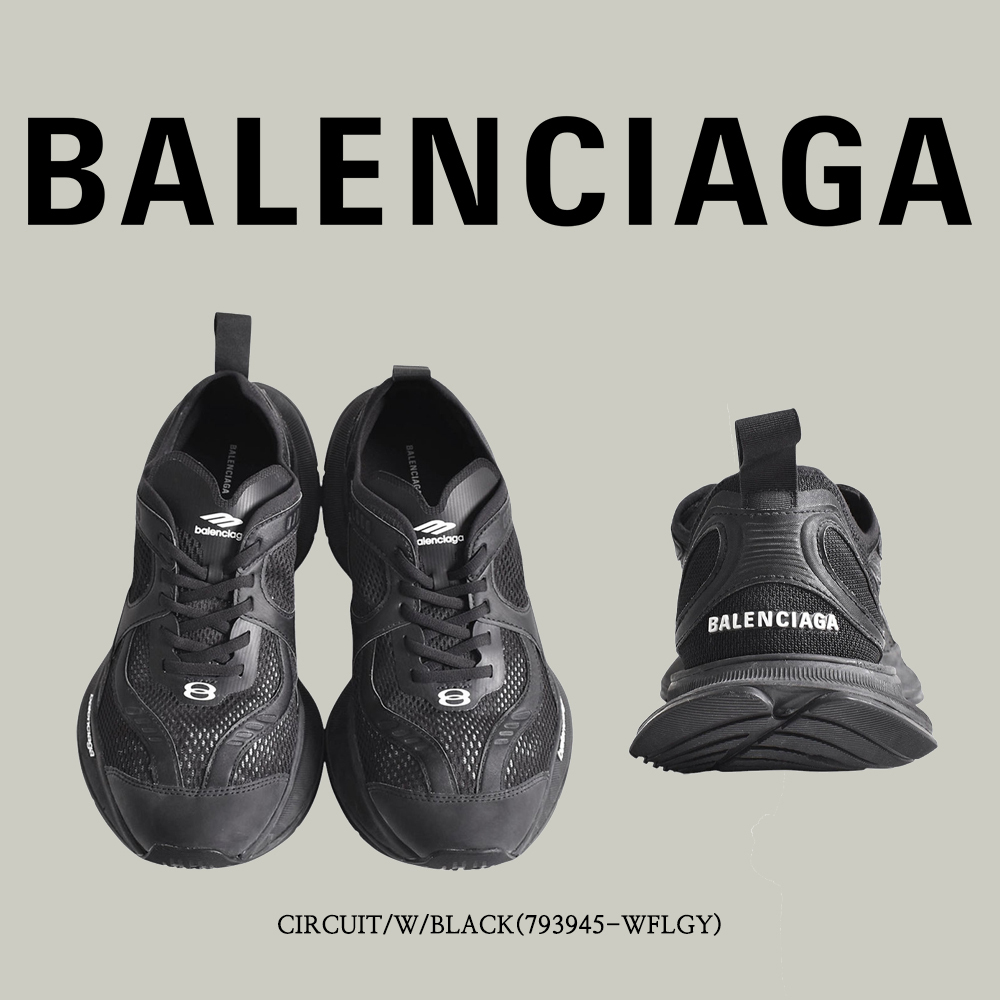【BALENCIAGA】 CIRCUIT/W/BLACK(793945-WFLGY)