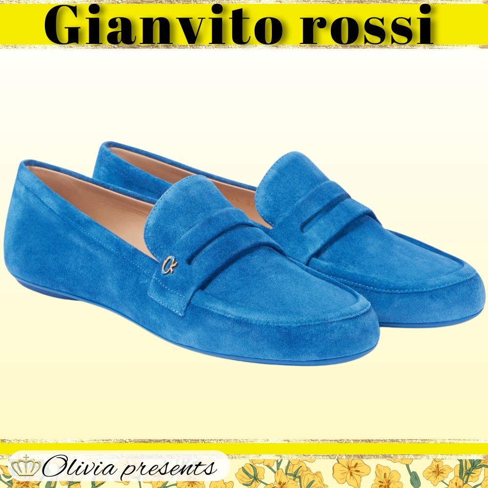 Gianvito Rossi>>スエードローファー