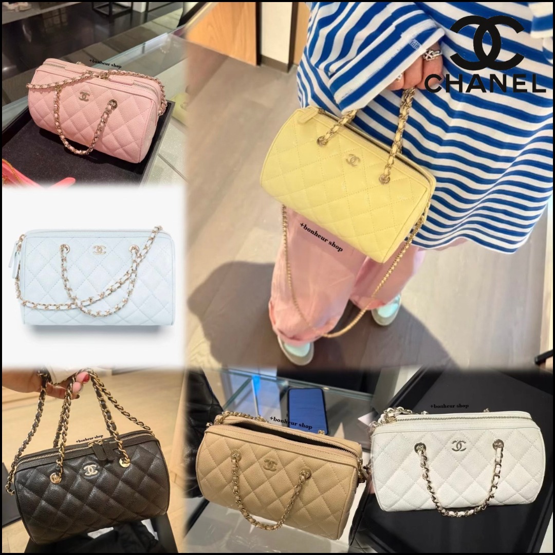 【カラー豊富☆可愛いサイズ感♪】CHANEL ミニボストンバッグ