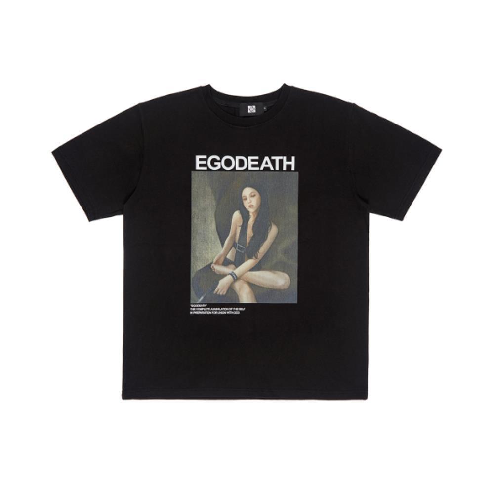 ◆SUNDAYOFFCLUB◆ Egodeath Oversized Tshirt Black Short Sle