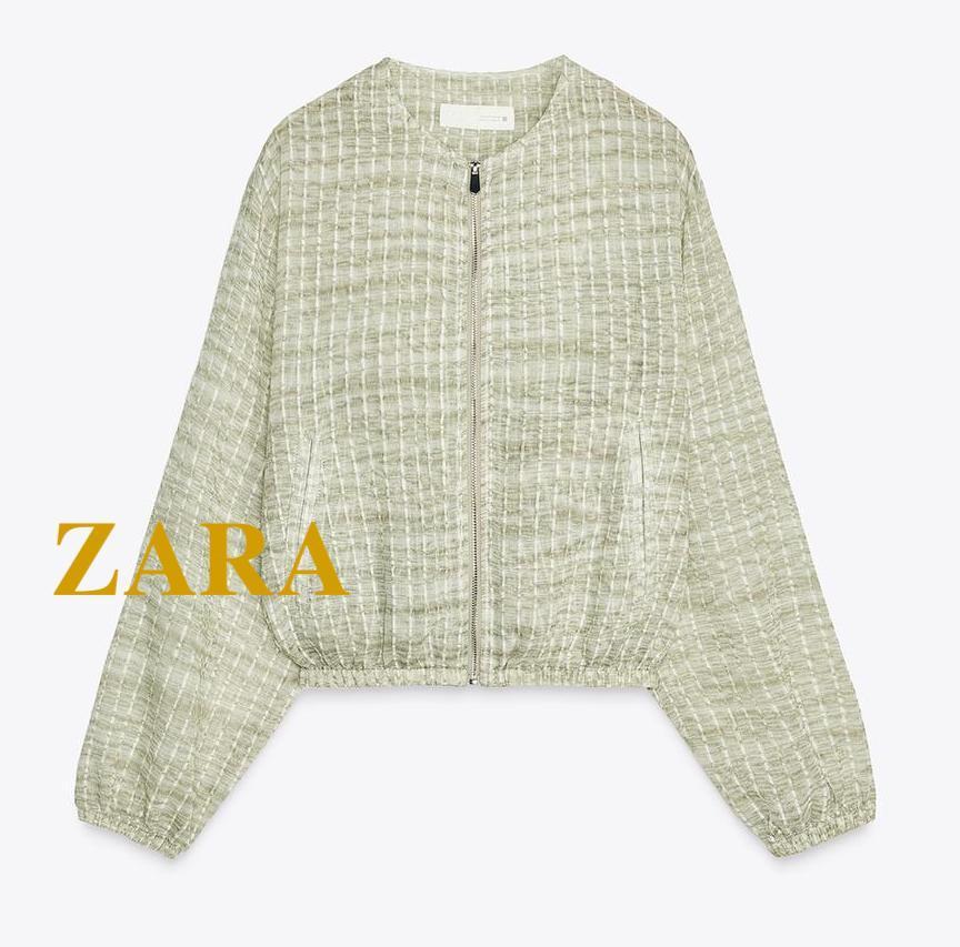 ☆ドイツ発*ZARA*新作*テクスチャーオーガンザジャケット☆