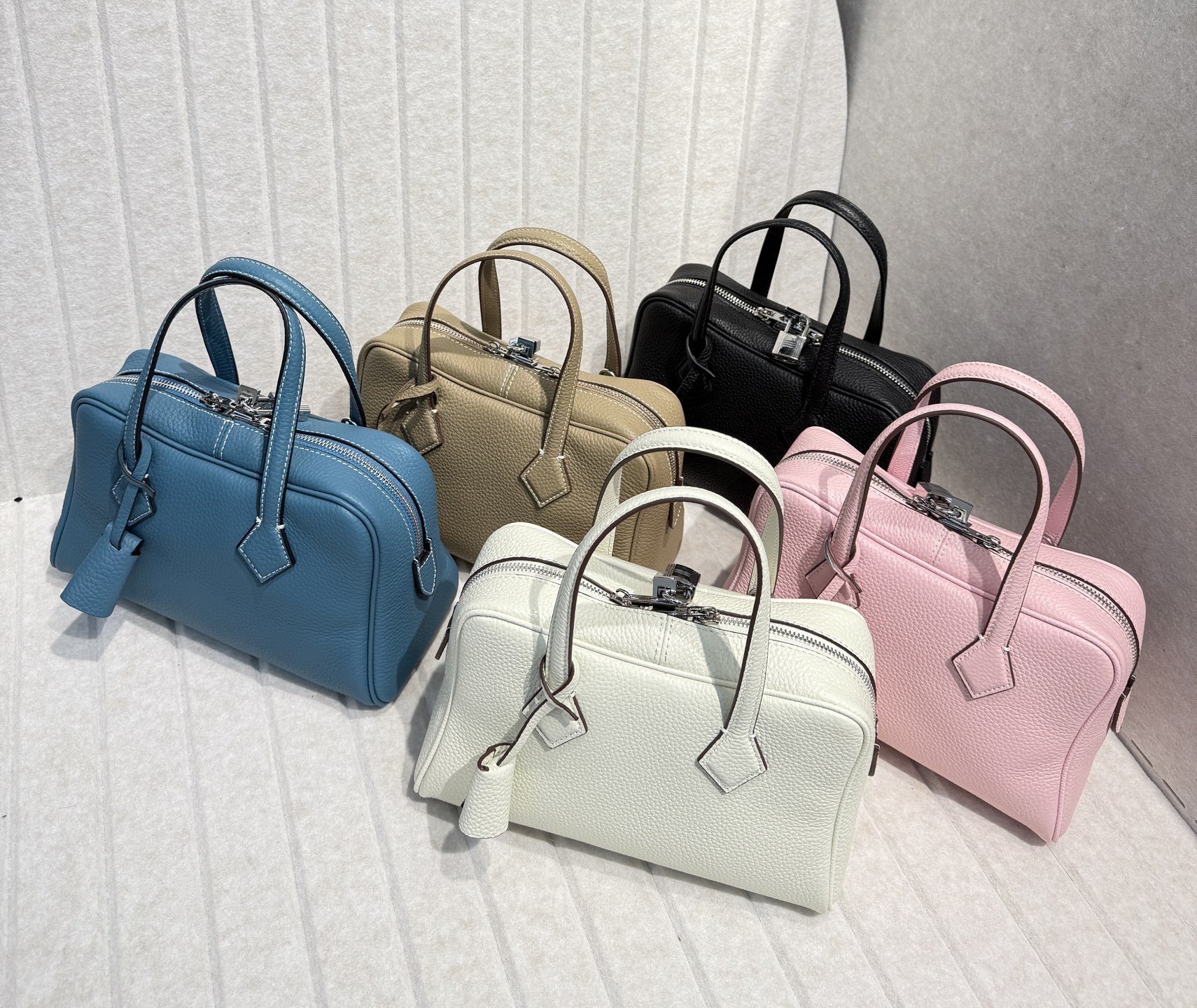 韓国デザイン レザーミニボストンバッグ BAG 牛革 ショルダー