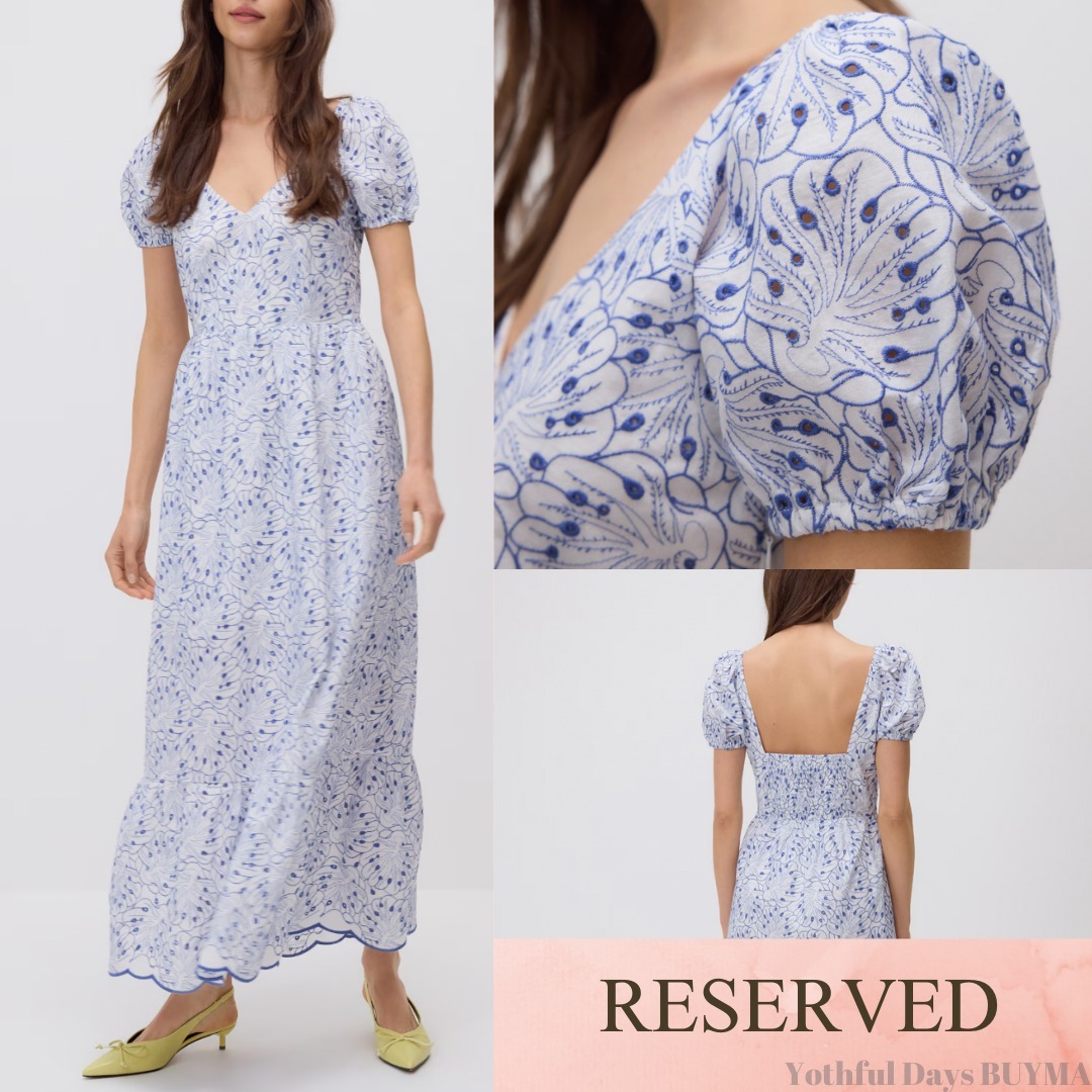 大人気 Reserved パリジェンヌ ロング パフワンピース