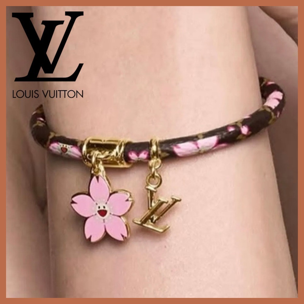 【桜モチーフがキュート♡】LV 村上隆コラボ ブレスレット