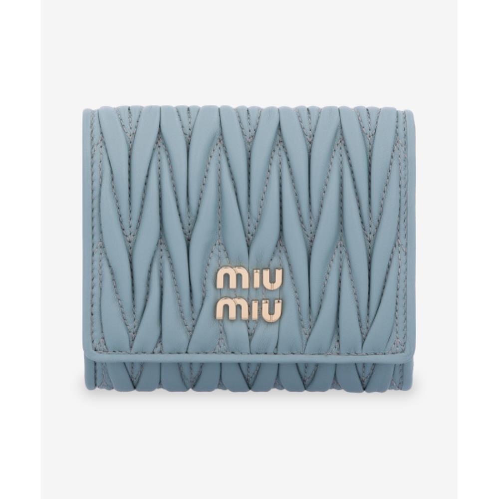 ★MiuMiu★ Small Matelasse Wallet Marigold 5MH033AFPPF0035 5