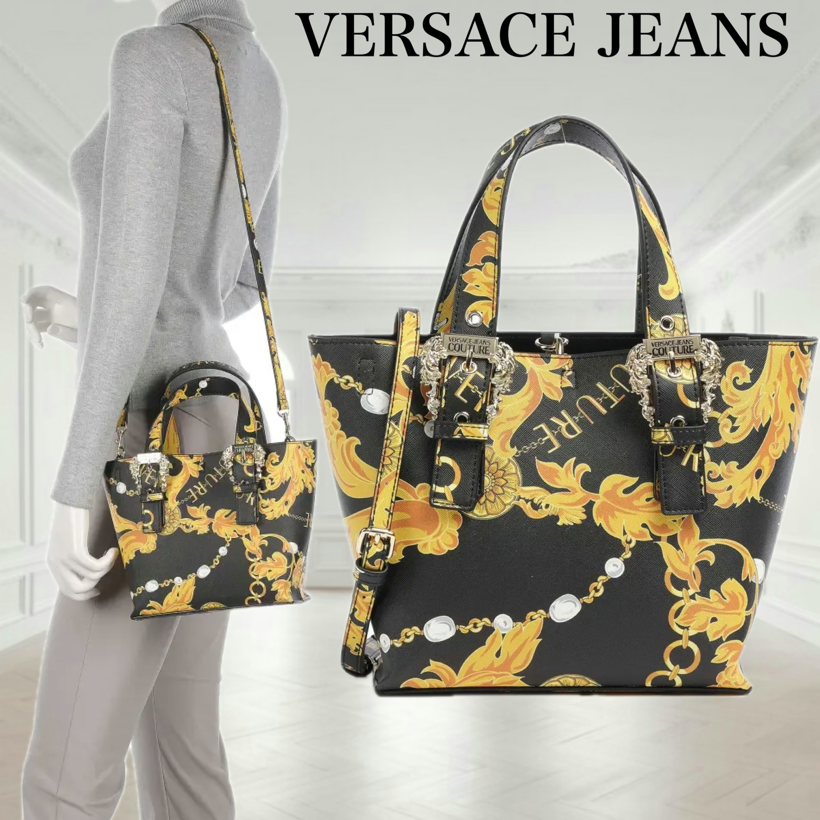Versace Jeans★バロック ロゴ ショルダー