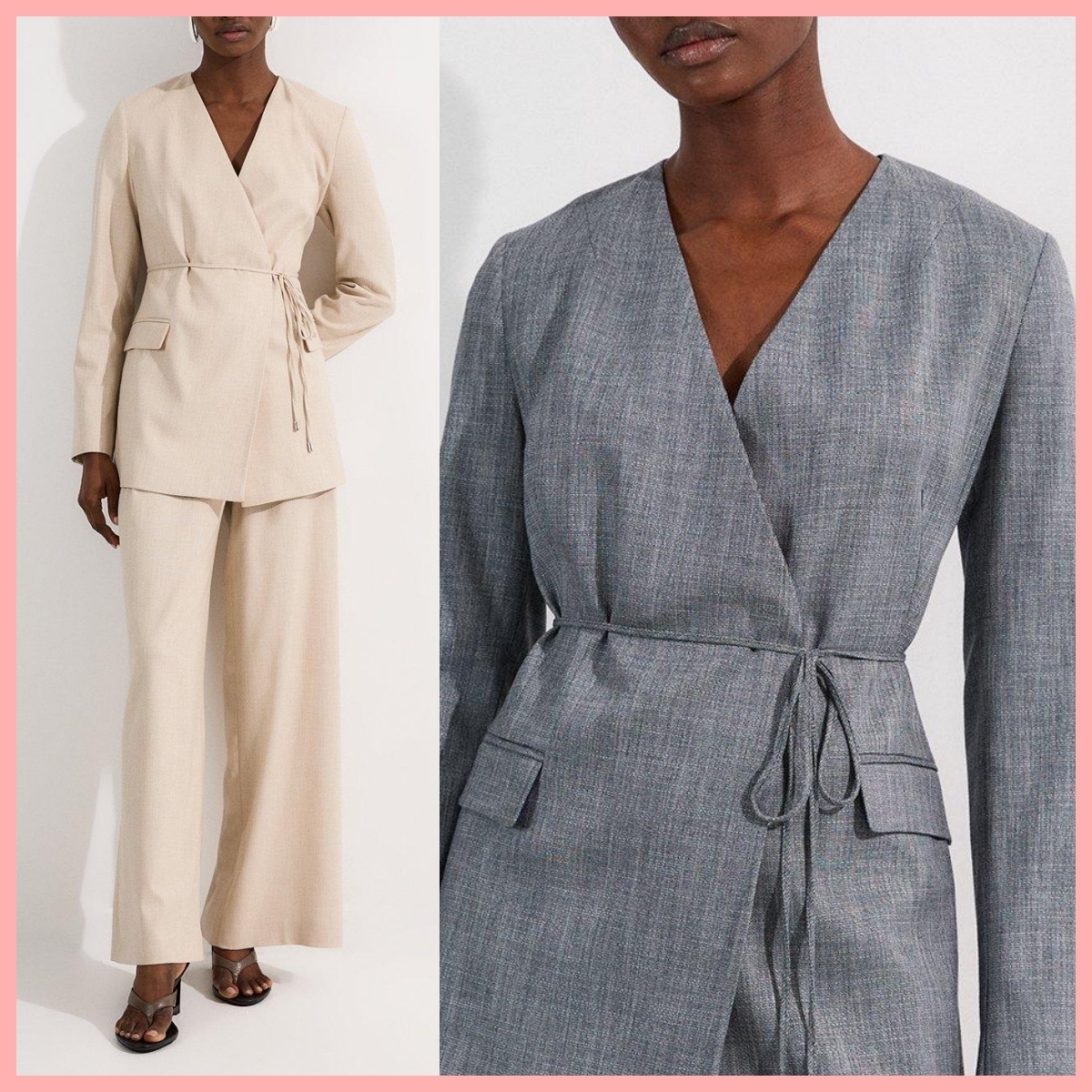 日本未入荷★Karen Millen ノーカラーテーラードジャケット