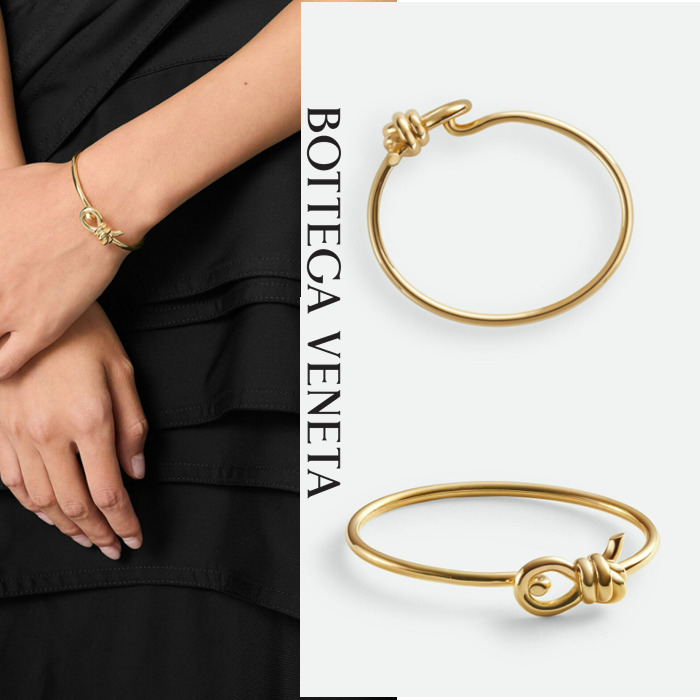新作【Bottega Veneta】Knot ブレスレット、Yellow Gold