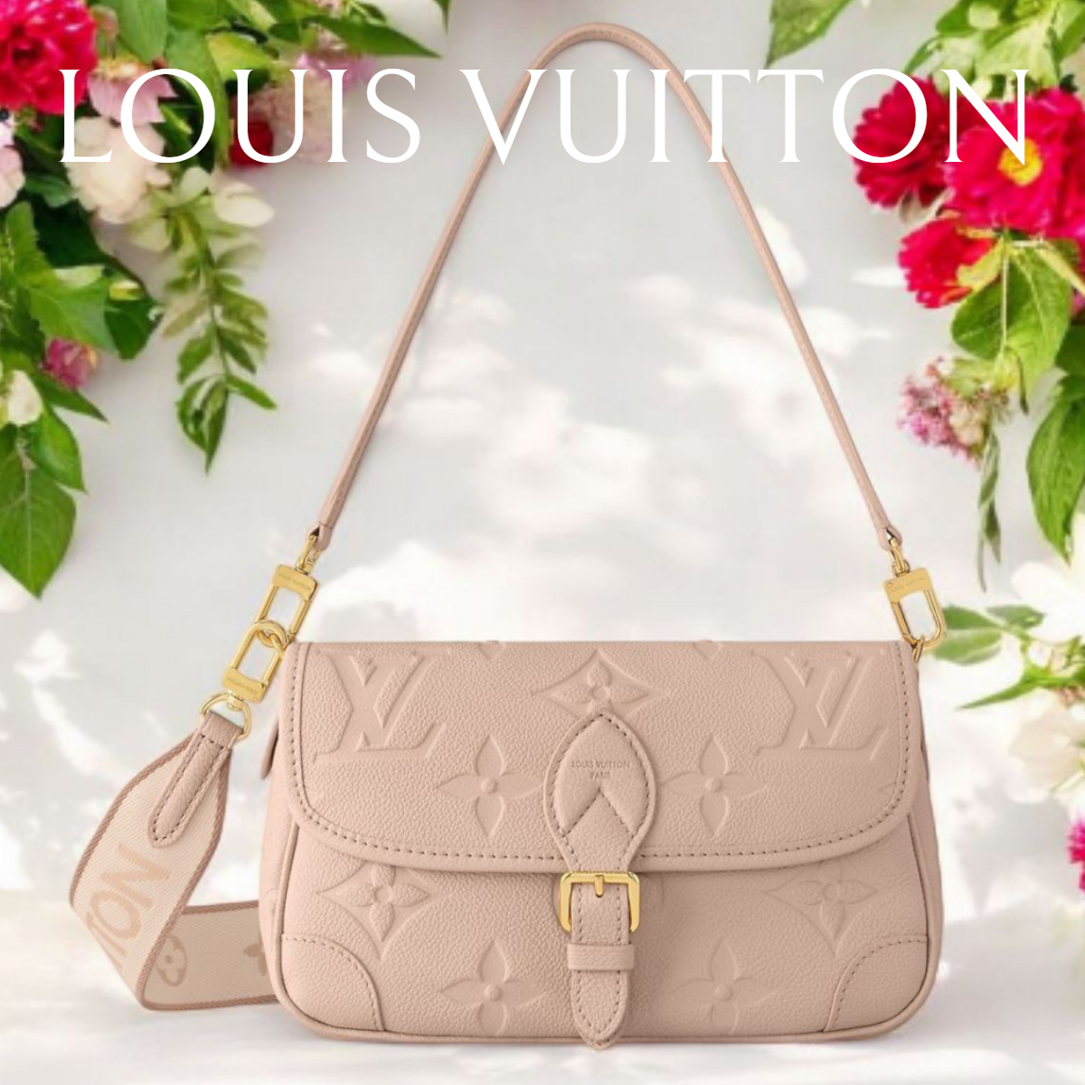 新色*LV*ディアヌ モノグラム M13231 ショルダーバッグ サンド