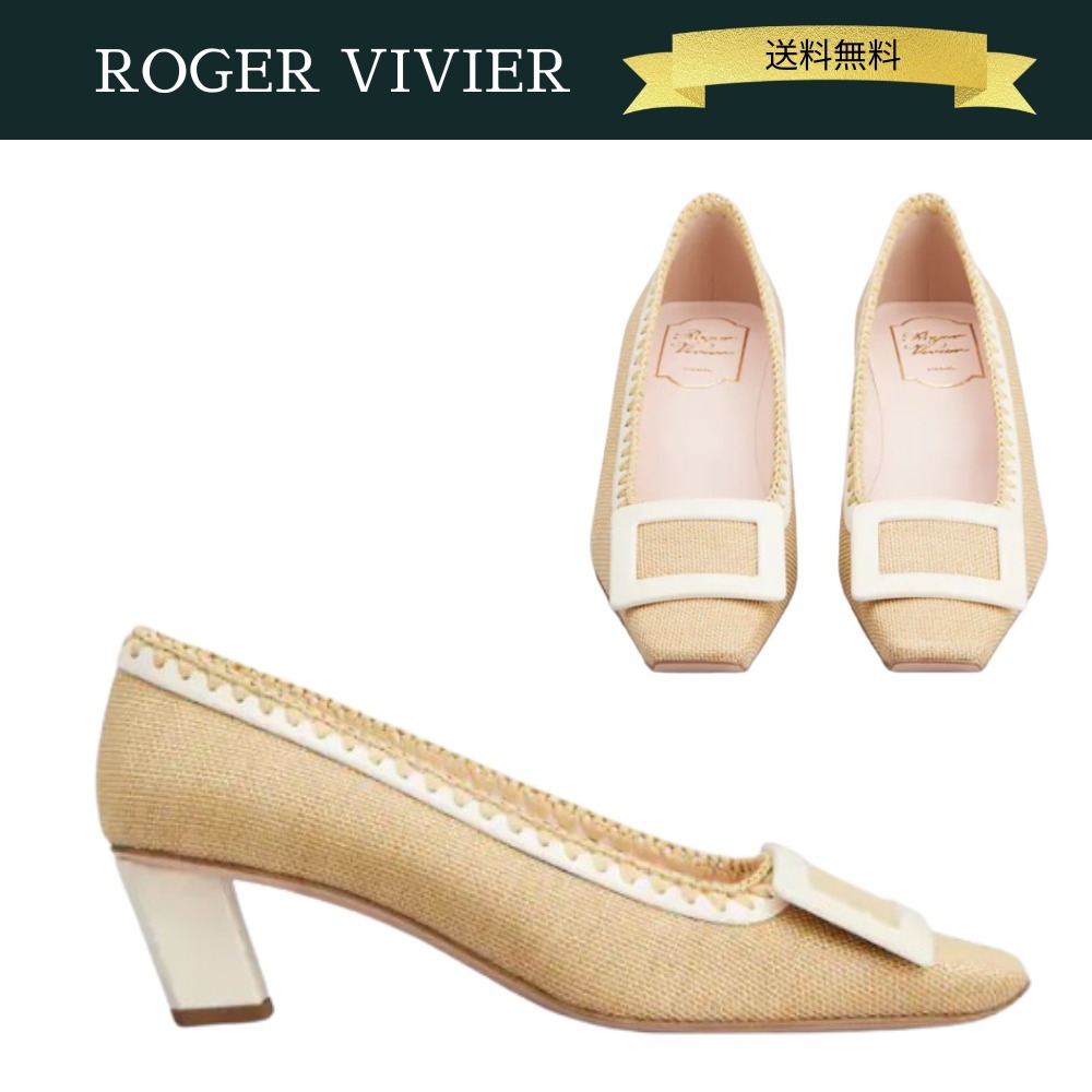 ROGER VIVIER BelleVivier ベル ヴィヴィエ キャンバス パンプス