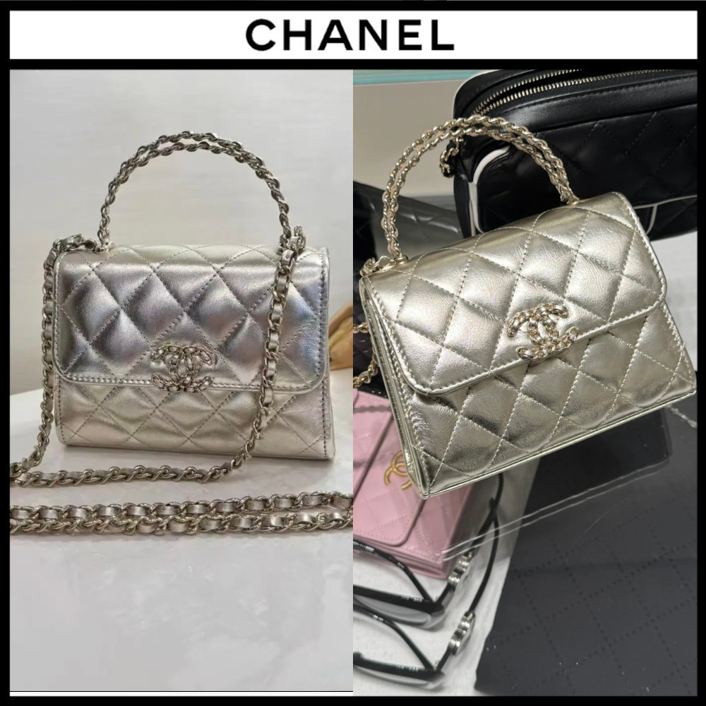 【★上品で長く使える★】CHANEL チェーン付きクラッチバッグ