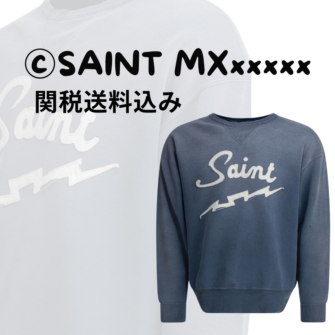 【Saint Mxxxxxx】SAINT NVY CRW-N SWEAT【関税送料込】