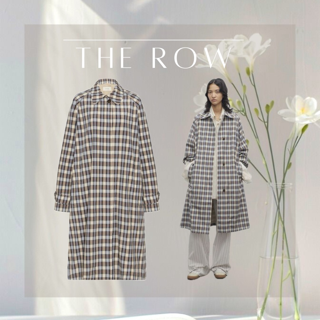 THE ROW Tavishina シルクとコットンコート