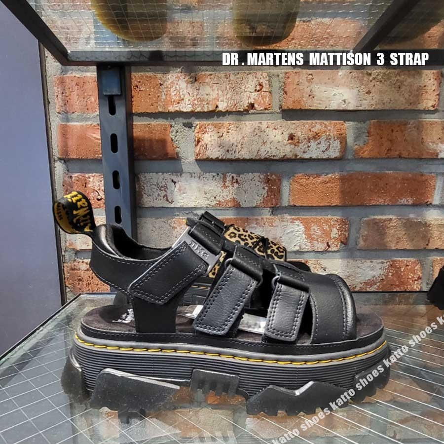 Dr Martens★MATTISON 3 STRAP サンダル★厚底★BLACK
