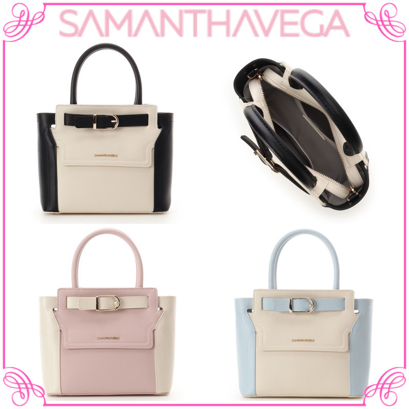 大人気!! SAMANTHAVEGA フロントバックルハンドバッグ
