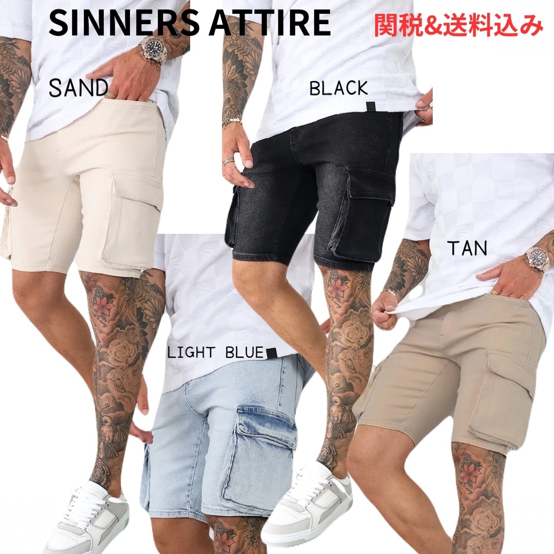 【国内送関税込】CARGO UTILITY DENIM ショートデニムパンツ