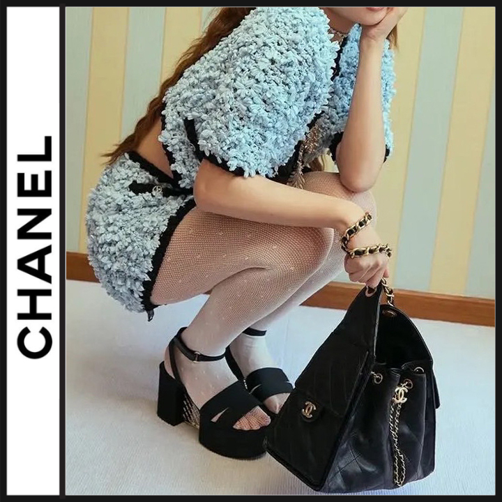 思わずほしくなる♡CHANEL 厚底サンダル ソールメッシュ