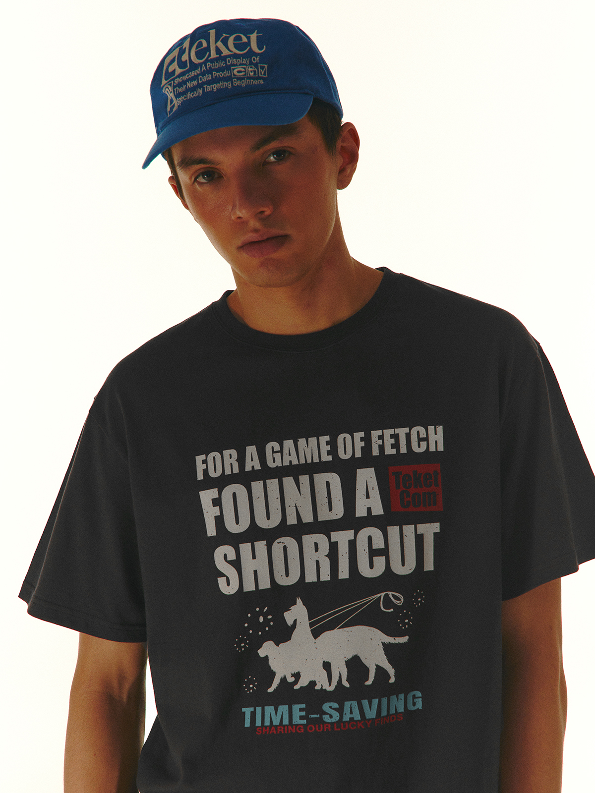 [teket] / ☆ 25SS Saving Tee / Charcoal