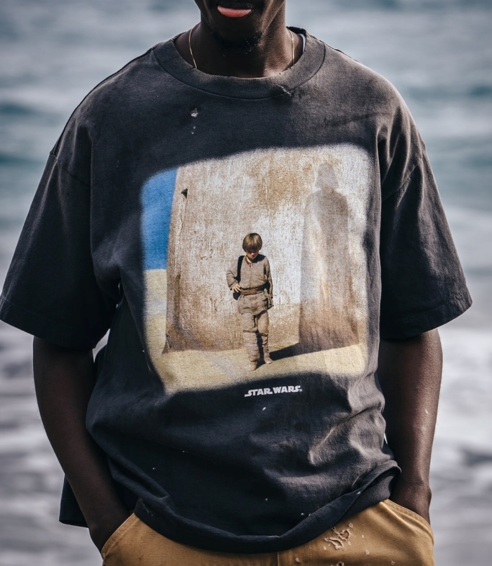 SAINT Mxxxxxx x STAR WARS TEE ANAKIN BLACK ブラック Tシャツ